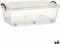 Opbergdoos op Wielen Transparant Plastic 30 L 40 x 20,5 x 63 cm (6 Stuks)