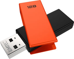 Emtec C350 Brick - USB 2.0 - 128GB - Oranje