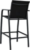 vidaXL - Tuinbarstoelen - 4 - st - textileen - grijs