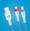 Blade Representaciones FT0030 - USB-C Oplaadkabel 3m - Oplaadstatus-LED - Wit