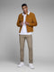 JACK&JONES JPSTMARCO JJBOWIE SA - Chinobroek - Slim fit met stretch - Beige - Maat W30 X L34
