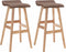 vidaXL - Barstoelen - 2 - st - stof - taupe