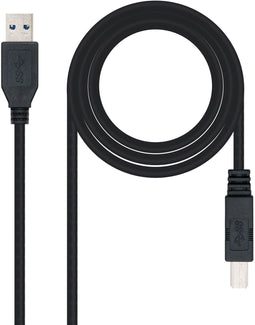 Nanocable 10.01.0802-BK - USB-kabel - 200 cm - Zwart