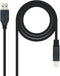 Nanocable 10.01.0802-BK - USB-kabel - 200 cm - Zwart