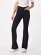 LEE BREESE - FLARE JEANS - Hoge taille - Zwart (W27 X L33)