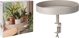 H&S Collection - Dienblad met klem - Decoratief - 36x26 cm - Zandkleurig