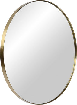 Atmooz - Wandspiegel Merope - Goud Brons - Rond - Badkamer / Woonkamer - Hangend - Goud Brons - Diameter 80cm - Metaal