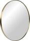 Atmooz - Wandspiegel Merope - Goud Brons - Rond - Badkamer / Woonkamer - Hangend - Goud Brons - Diameter 80cm - Metaal