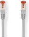 CAT6 Netwerkkabel - RJ45 Male - RJ45 Male - S/FTP - 0.50 m - Rond - LSZH - Grijs - Polybag