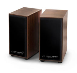 Esperanza 2.0 FOLK - Stereo speakers - Houten ontwerp - 2x3W (1 stuk)