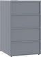 vidaXL - Containerberging - voor - 5 - containers - 345x79x117 - cm - staal - grijs