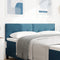 vidaXL - Hoofdbord - met - Knopen - Donkerblauw - 140 - cm - Fluweel