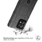 iMoshion Hoesje Geschikt voor Motorola Edge 40 Pro Hoesje Siliconen - iMoshion Rugged Shield Backcover - Zwart