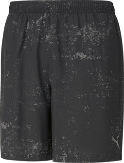 PUMA Run Graphic Woven 7" Sportshorts Heren - Maat S - Grijs/Zwart