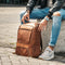 Chesterfield Rich Leren Laptop Rugtas - 15,4 inch - Cognac