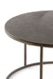 Light&living Salontafel S/2 Ø61x37+Ø76x41 cm TALCA donker bruin