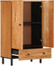 vidaXL - Hoge - kast - 60x33x100 - cm - massief - acaciahout