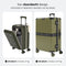 ONYX Kofferset - 2-delige Handbagage 35L en Check-in Koffer 100L - TSA slot - Lichtgewicht - Groen