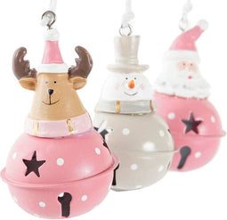 Kerstversiering DKD Home Decor Metaal Hars (5 x 5 x 9 cm) (6 Stuks)