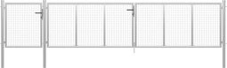 vidaXL - Poort - 500x100 - cm - staal - zilverkleurig