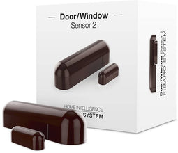 Fibaro Door/Window Sensor 2 - Draadloze Deur- en Raamsensor - Temperatuurmeting - Donkerbruin
