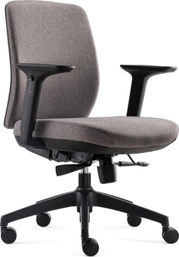 BENS 917-Ergo-1 - Ergonomische Bureaustoel - Volledig Stoffen Bekleding - GREENGUARD GOLD - NEN-EN1335 & ARBO normen - Grijs