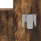 vidaXL - Wandhangende - Kaptafel - Gerookt - Eiken - 83x40x70 - cm