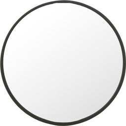 J-Line spiegel Rond - metaal - zwart - medium - Ø 50 cm