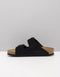 Birkenstock Arizona SFB VL - Slippers - Suède - Black - Maat 38