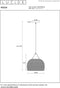 Lucide MESH - Hanglamp - Ø 28 cm - 1xE27 - Zwart