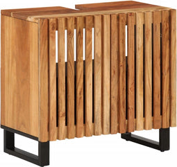 vidaXL - Wastafelkast - 62x34x58 - cm - massief - acaciahout