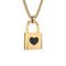 Chocli halsketting Liefdesslot 18k verguld