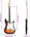 vidaXL - Gitaar - voor - beginners - elektrisch - met - tas - 4/4 - 39