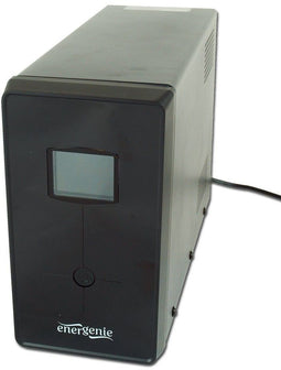 Gembird EnerGenie UPS 1500 VA - UPS 900W - Bescherming tegen spanningspieken - LCD monitor 400 x 125 x 220 mm