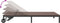 vidaXL - Ligbed - met - Wielen - voor - 2 - Personen - - - Bruin - Poly - Rattan
