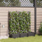 vidaXL - Tuinbakken - met - Waterirrigatiesysteem - 3 - stuks - Zwart