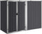 vidaXL - Tuinschuur - 225x89x161 - cm - gegalvaniseerd - staal - antracietkleurig