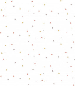 Noordwand - Behang - Mondo - baby - Little - Stars - roze - en - wit