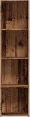 vidaXL - Boekenkast - oud - houten - 36x30x143 - cm - bewerkt - hout
