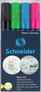 Schneider glasbordmarker - Maxx 245 - 4 stuks - glasboard marker - glasbord marker - glasbord stiften - S-124597