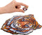 UNIDRAGON Houten Puzzel Voor Volwassenen Dier - Mooie Tijger - 104 stukjes - Small 19x24 cm