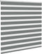 vidaXL - Zebra - rolgordijn - 140x150 - cm - stofbreedte - 135,9 - cm - donkergrijs