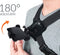 Maclean MC-445 - Borstband voor GoPro en Smartphone - Verstelbaar - Zwart