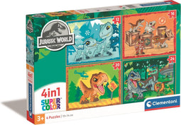 Clementoni 21521 - Puzzel - 4 in 1 - Jurassic World - 72 stukjes (4 puzzels)