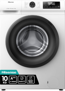 Hisense WF1Q1041BW - Wasmachine - Steam Wash 10kg 1400T - Wit