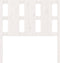 vidaXL - Hoofdbord - 105,5x4x100 - cm - massief - grenenhout - wit