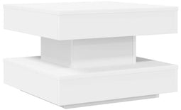 vidaXL - Salontafel - 360 - graden - draaibaar - 50x50x34,5 - cm - wit