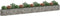 vidaXL - Gabion - plantenbak - verhoogd - 610x50x50 - cm - gegalvaniseerd - ijzer
