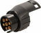 Benson Compacte aanhanger stekker verloop - 7-polig naar 13-polig - duurzame ABS - messing contacten - vergrendelingshaak
