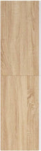 vidaXL - Tv-meubel - 30,5x30x110 - cm - bewerkt - hout - wit - en - sonoma - eikenkleur